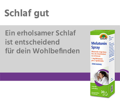 SUNLIFE® Melatonin Spray - 0,5 mg Schlaf Erholung Schlafprobleme Schlafprobleme Einschlafen Beruhigung 200 Sprühstöße