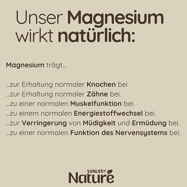Bild zeigt die Funktionen von Magnesium