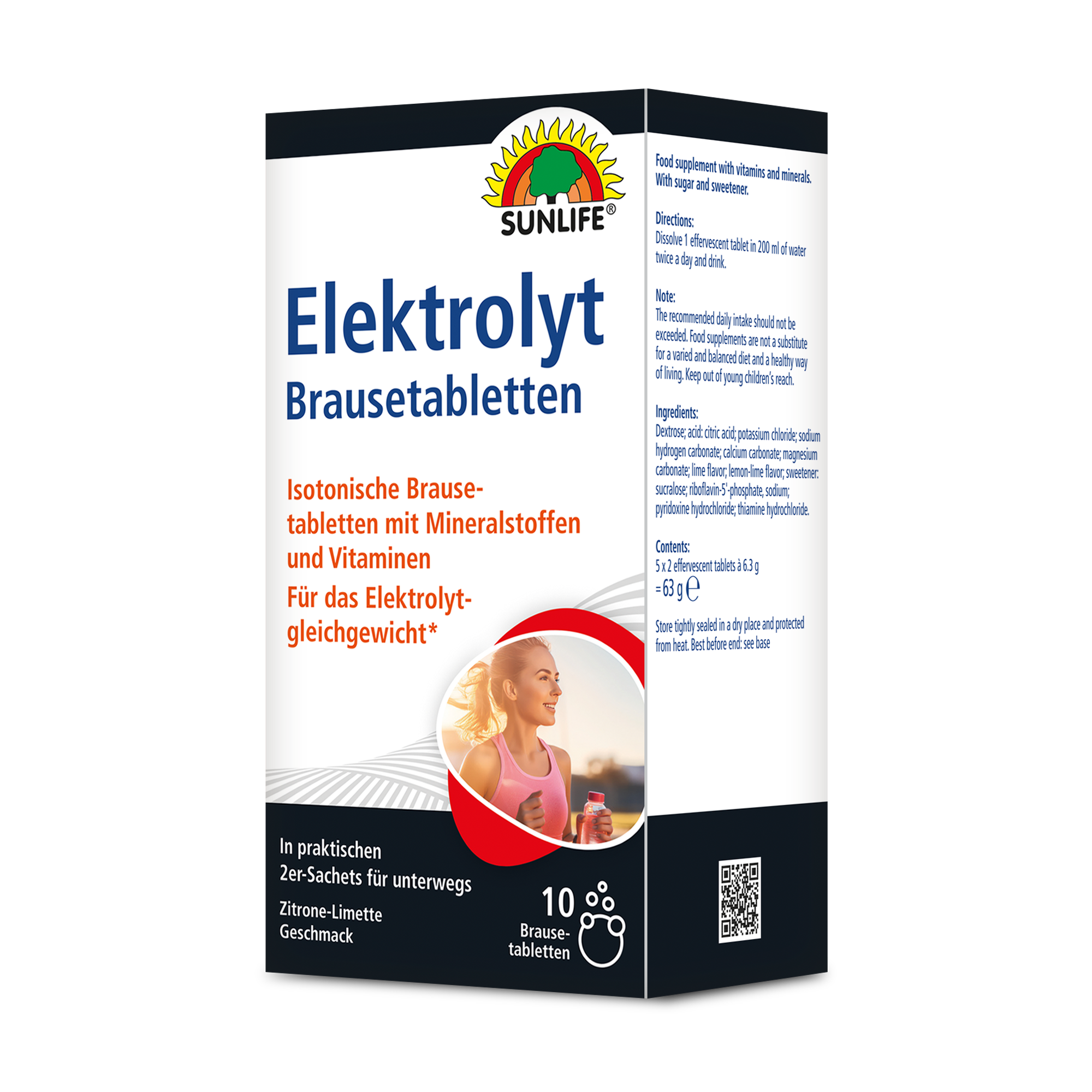Bild zeigt SUNLIFE Elektrolyte Brausetabletten.