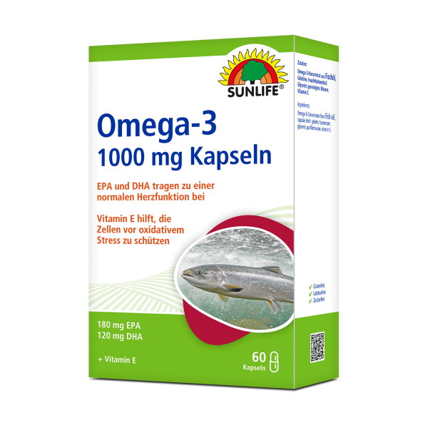 SUNLIFE® Omega 3 Kapseln mit Fischöl