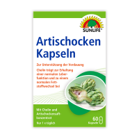 SUNLIFE® Artischocken Kapseln 60 Stk Verdauung Lebergesundheit Fettstoffwechsel Magen-Darm-Unterstützung Verdauungsförderung + Cholin