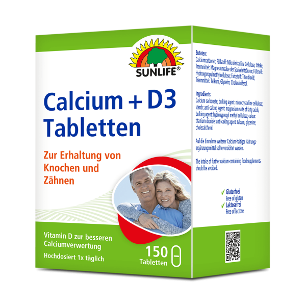 SUNLIFE® Calcium + Vitamin D3 Tabletten