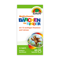 SUNLIFE® Multivitamin Bärchen Lutschtabletten Kinder Gesundheit Rundumversorgung + 10 Vitamine & Kalzium