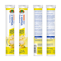 SUNLIFE® Vitamin C + Zink Brausetabletten hochdosiert für Immunsystem Erkältung + 300 mg Vitamin C & 5 mg Zink