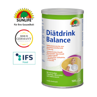 SUNLIFE® Diätdrink Balance 500g Pulver Kalorienarmer Eiweiß-Mahlzeitersatz Aminosäuren + 3 Eiweiß-Quellen Vitamine & Mineralien