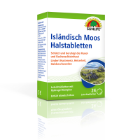 SUNLIFE® Halstabletten Isländisch Moos 24 Stk Husten Heiser trockene Schleimhaut Reiz Erkältung Halsschmerzen