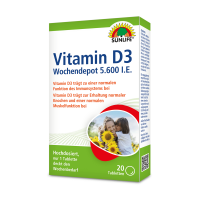 SUNLIFE® Vitamin D3 Wochendepot 20 Tabletten Knochen...