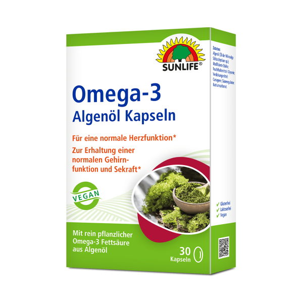 SUNLIFE® Vegane Omega 3 Algenöl Kapseln