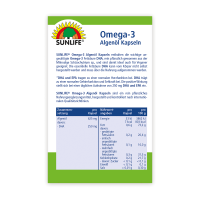 SUNLIFE® Omega 3 Algenöl Kapseln