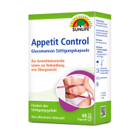 SUNLIFE® Appetit Control Glucomannan Kapseln Appetitkontrolle Diätunterstützung Abnehmen Gewicht verlieren