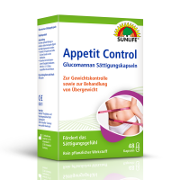 SUNLIFE® Appetit Control Glucomannan Kapseln Appetitkontrolle Diätunterstützung Abnehmen Gewicht verlieren