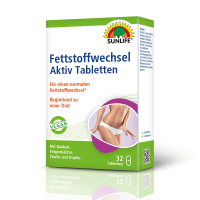 SUNLIFE® Fettstoffwechsel Aktiv Tabletten Fettstoffwechsel Diät Gewichtsverlust Low-Carb Abnehmen Diät