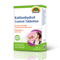 SUNLIFE® Kohlenhydrat Control Tabletten Kohlenhydrate reduzieren Gewichtsverlust Diät Abnehmen Kalorienreduzierung