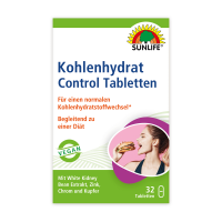 SUNLIFE® Kohlenhydrat Control Tabletten Kohlenhydrate reduzieren Gewichtsverlust Diät Abnehmen Kalorienreduzierung