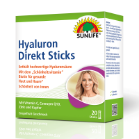 SUNLIFE® Hyaluron Direkt Sticks mit Biotin Coenzym...