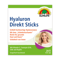 SUNLIFE® Hyaluron Direkt Sticks mit Biotin Coenzym Q10 Straffe Haut Haare Nägel Feuchtigkeitsspeichernd Falten