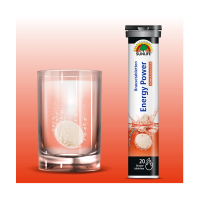 SUNLIFE® EnergyPower Drink 20 Brausetabletten Ausdauerleistung Konzentration + B-Vitamine Taurin Koffein