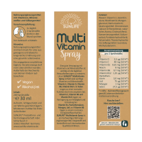 SUNLIFE® Multivitamin Spray Immunsystem + 7 Vitamine & 3 Mineralstoffe