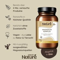 SUNLIFE® NATURE Magnesium Komplex 400mg Kapseln 3 Monats-Pack Müdigkeit Muskeln Energie Mineral Entspannung 180 Stk