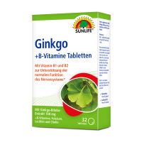 SUNLIFE® Ginkgo Biloba Extrakt100 mg + B-Vitamine...