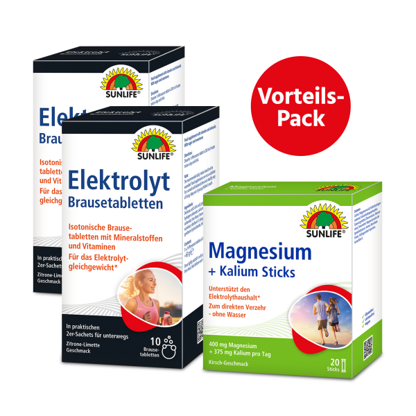 SUNLIFE® Vorteilspack Elektrolyte Magnesium Kalium...