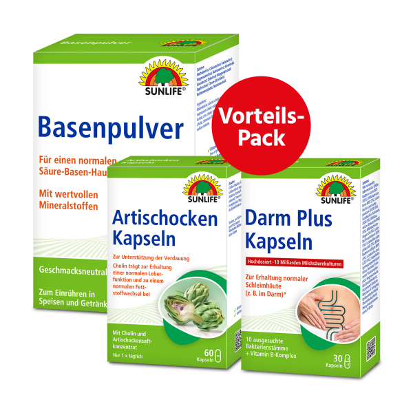 SUNLIFE® Vorteils-Pack Verdauung Darm Stoffwechsel...
