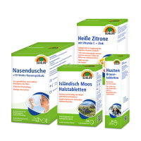 SUNLIFE® Vorteils-Pack Erkältung Halsschmerzen Nasendusche Heiße Zitrone