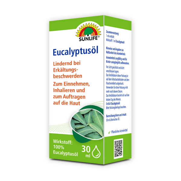 SUNLIFE® Eucalyptusöl 30 ml bei Erkältung...