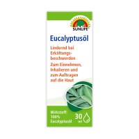 SUNLIFE® Eucalyptusöl 30 ml bei Erkältung der obere Luftwege rheumatische Beschwerden 100 % Eucalyptusöl