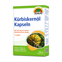 SUNLIFE® Kürbiskernöl Kapseln mit Vitamin E
