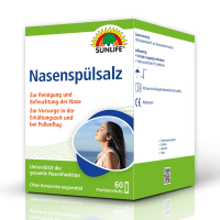 SUNLIFE® Nasenspülsalz 60 Stk zur Nasenreinigung...