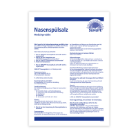 SUNLIFE® Nasenspülsalz 60 Stk zur Nasenreinigung bei Schnupfen Erkältung/Pollen + Befeuchtung mit hochwertiges Natriumchlorid