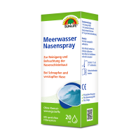 SUNLIFE® Meerwasser Nasenspray 20 ml Nasenspülung Nasenreinigung Pollen Allergie Erkältung Salzlösung + kein Gewöhnungseffekt