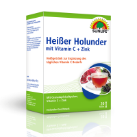 SUNLIFE® Heißer Holunder 20 Sticks Gesundheit Husten + Vitamin C & Zink Wärmend