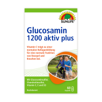 SUNLIFE® Glucosamin 1200 aktiv plus Kapseln 60 Stk Knorpel Knochen Regeneration Gesundheit Gelenke + Vitamin C & Vitalität