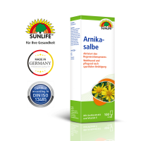 SUNLIFE® Arnika Salbe 100 ml Natürlich Gel Pflege Sport Entspannung + Arnika & Vitamin E